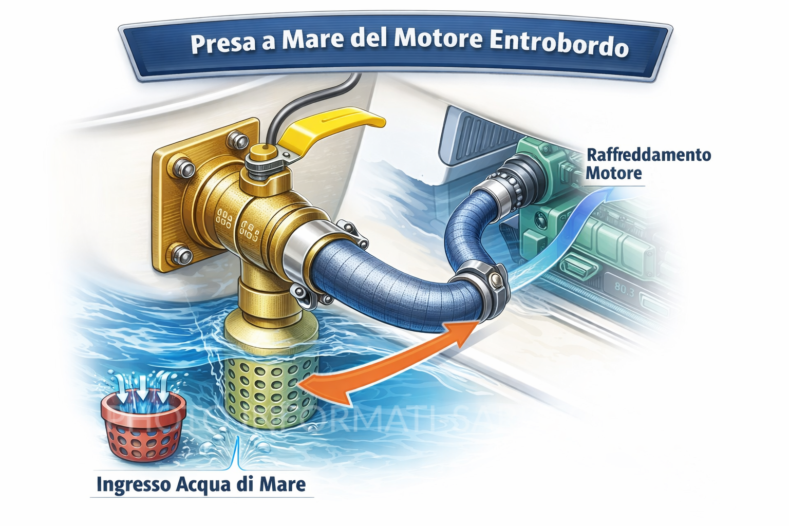 Presa a Mare motore entrobordo