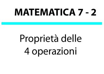 Proprietà delle 4 operazioni