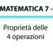 Proprietà delle 4 operazioni