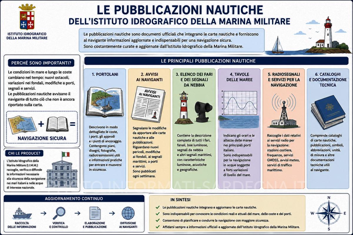 Pubblicazioni Nautiche. Lettura della Carta Nautica