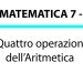Quattro operazioni dell’Aritmetica