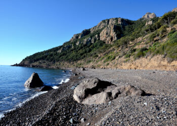 La spiaggia di Coccorrocci, Marina di Gairo. Ogliastra