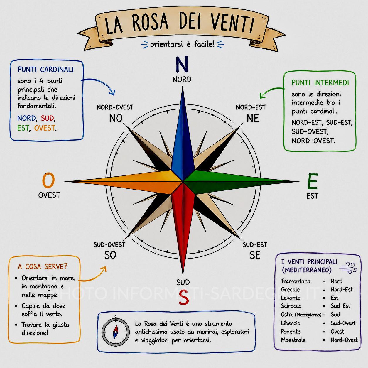 Rosa dei Venti. Meteo nautico venti e nebbie