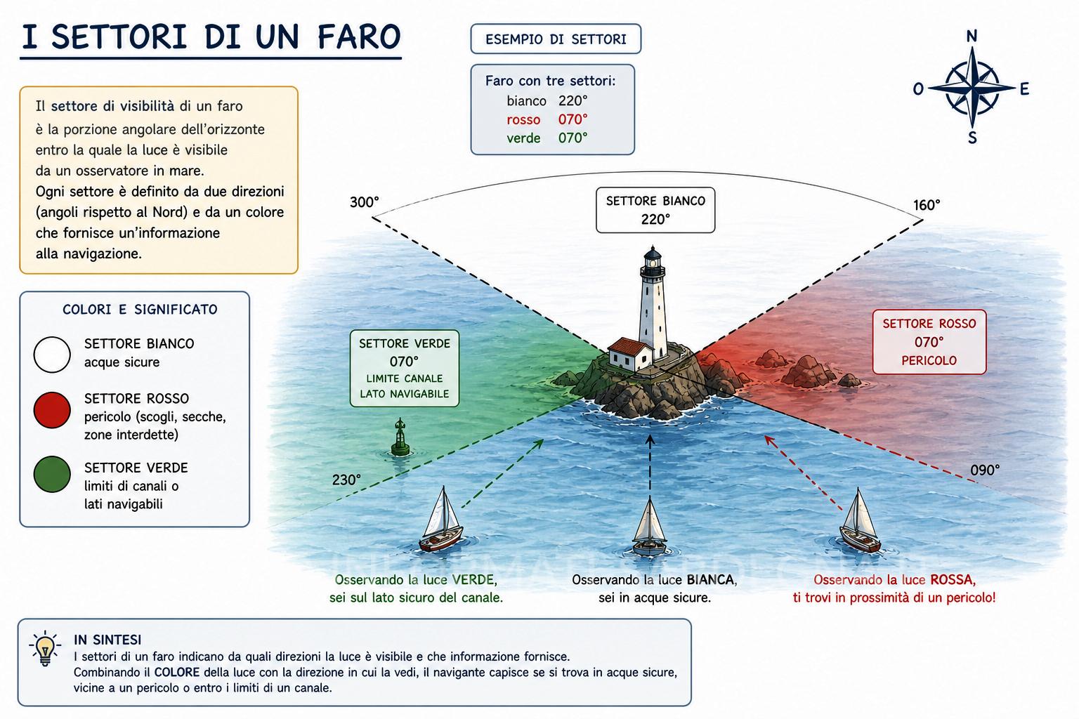 Settori di un faro