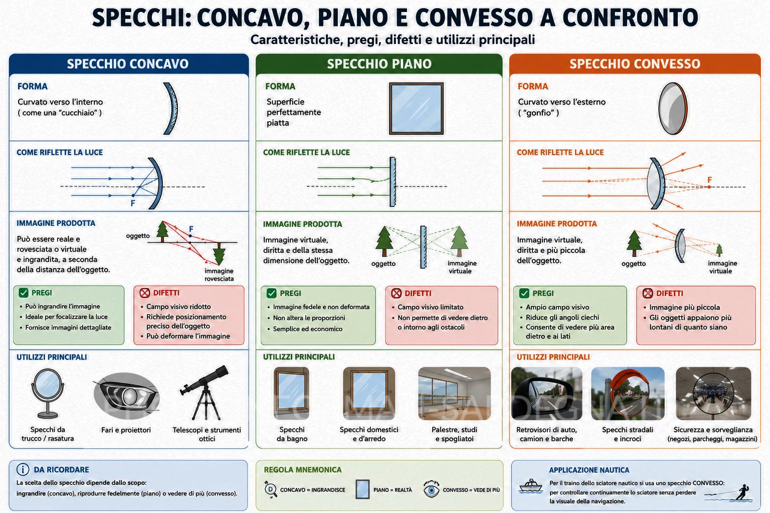 Specchio concavo e convesso