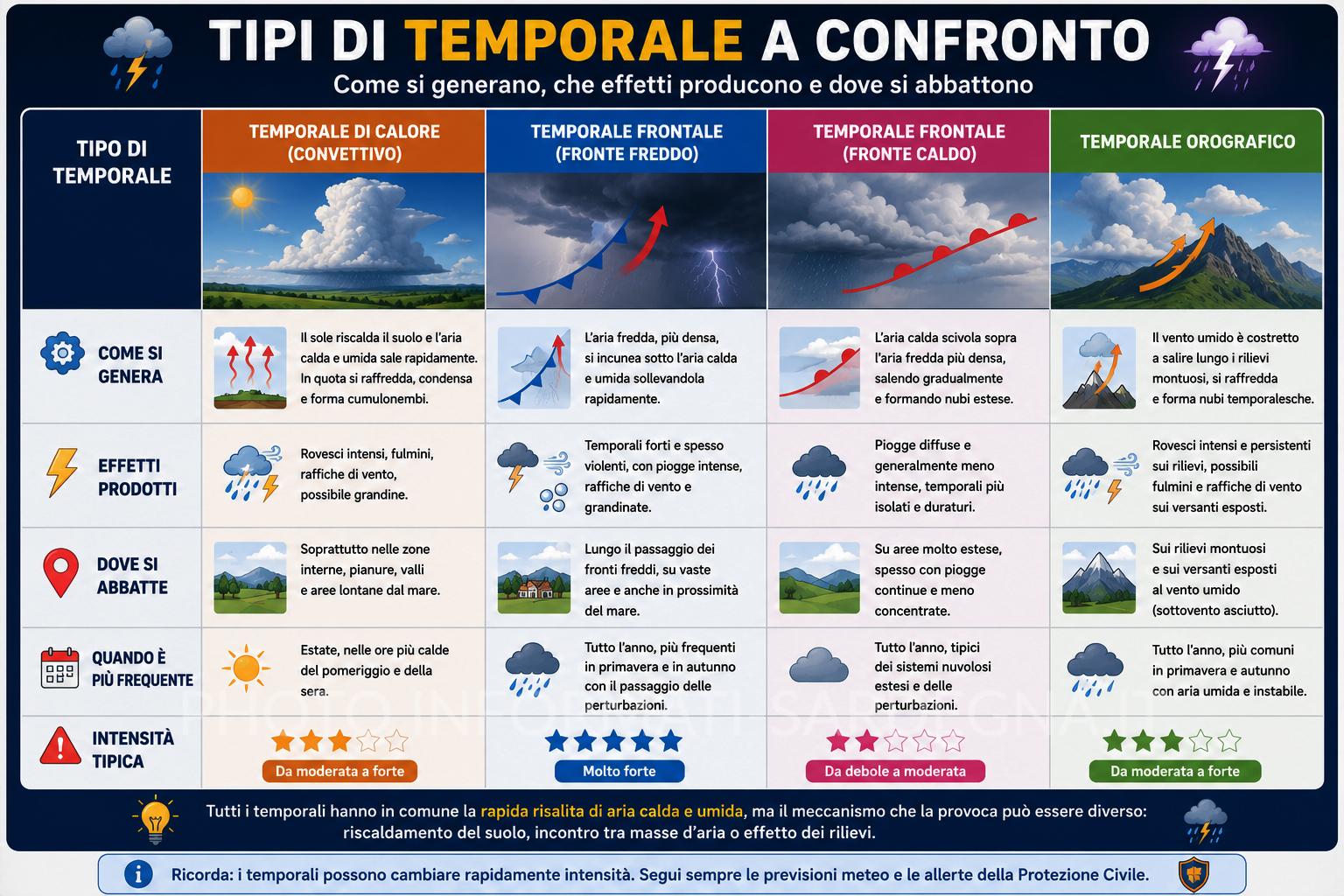 Tipi di temporale