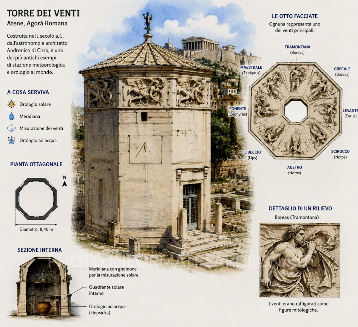 La Torre dei Vendi di Andronico. Meteo nautico venti e nebbie