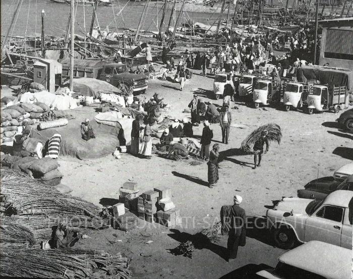 Vecchio porto di Kuwait city nel 1950