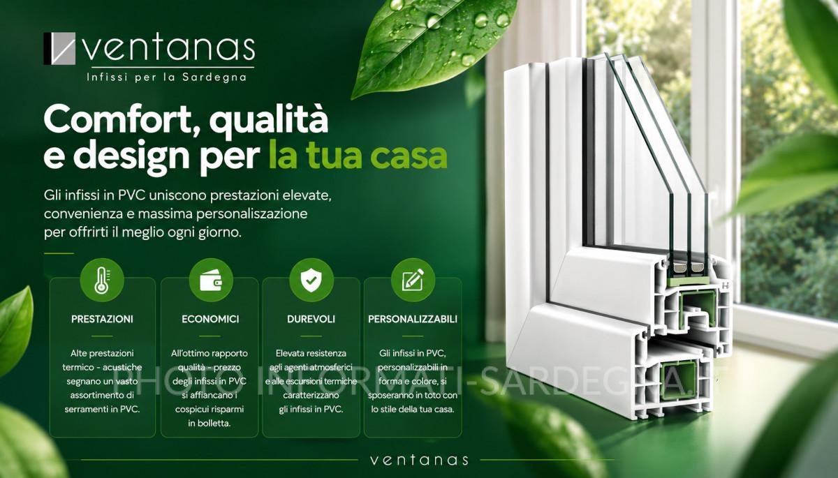 Infissi e serramenti di qualità in tutta la Sardegna