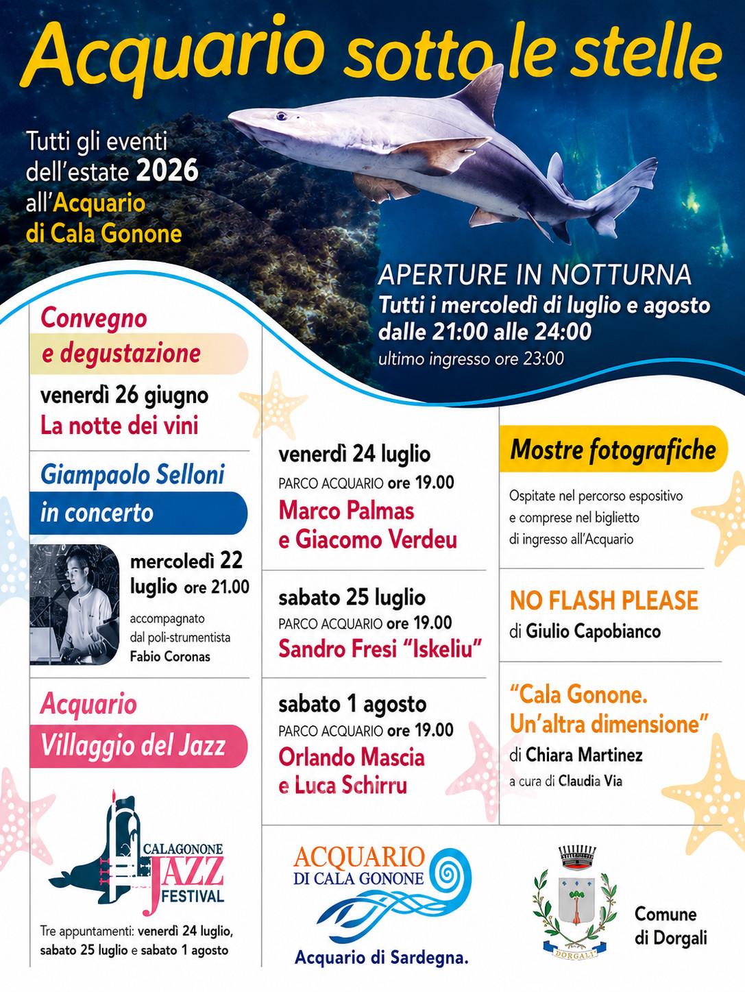Acquario sotto le stelle 2026