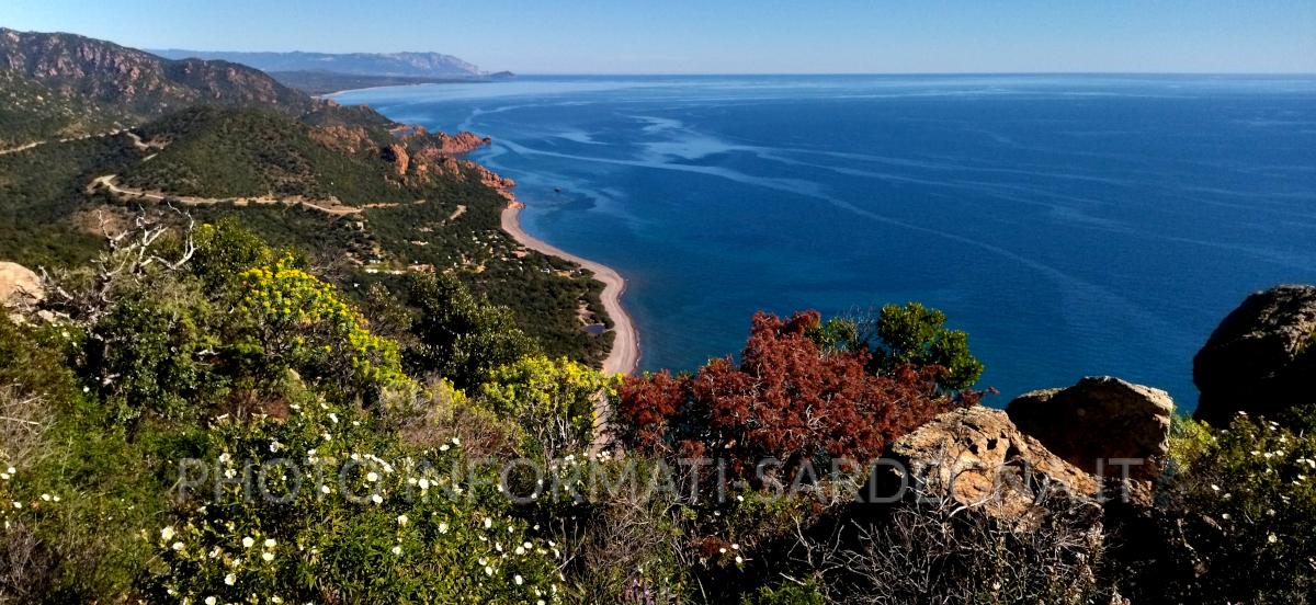 La costa di Gairo e Cardeddu da Monte Cartucceddu 
