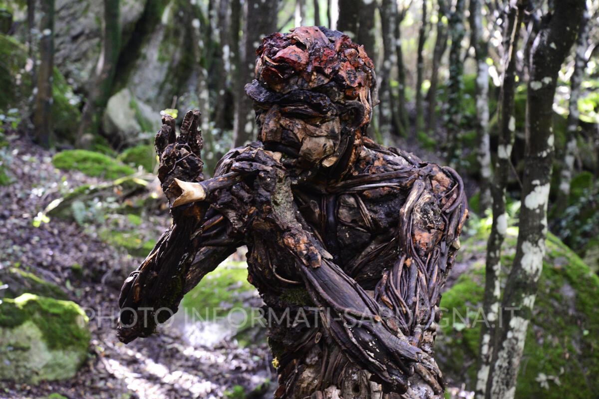 Le installazioni lignee del Bosco da fiaba di Pau